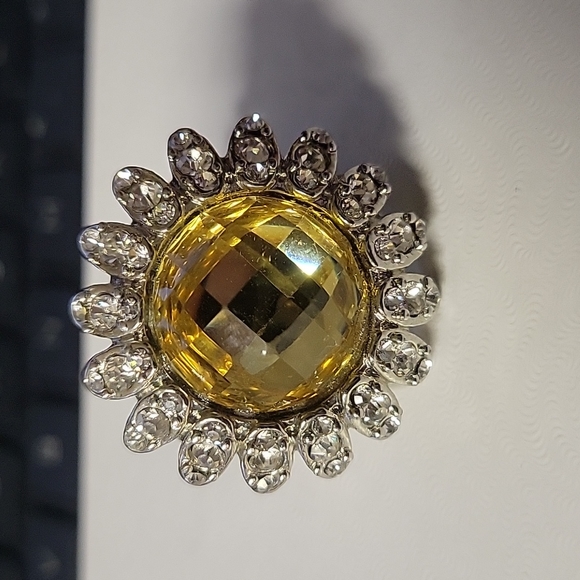 Simply Vera Vera Wang Adjustable Flower Statement Ring - Picture 9 of 11